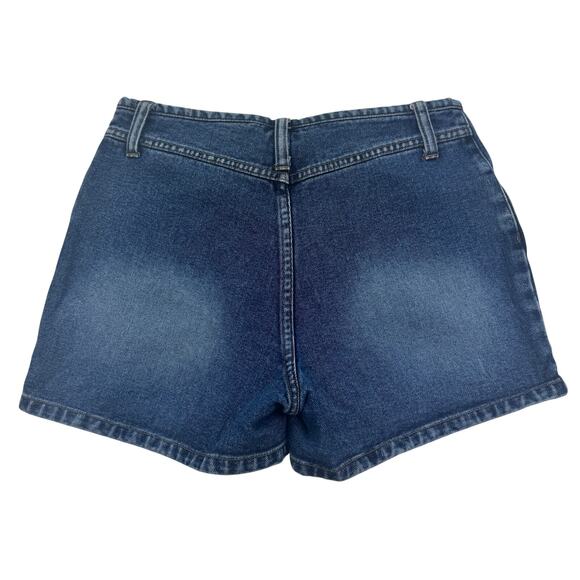 Carolina Blues Vintage Y2K Festival Concert Button Denim Shorts Women's Size 6 - Picture 2 of 4